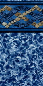 Findlay 12' x 20' Oval Augusta 54" Beaded 17 Mil Liner